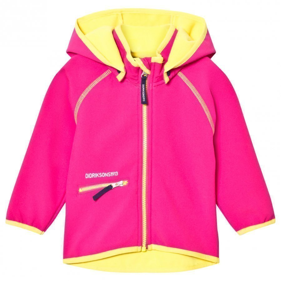 Didriksons Freneka Kids Softshell Jacket Fuchsia Kuoritakki