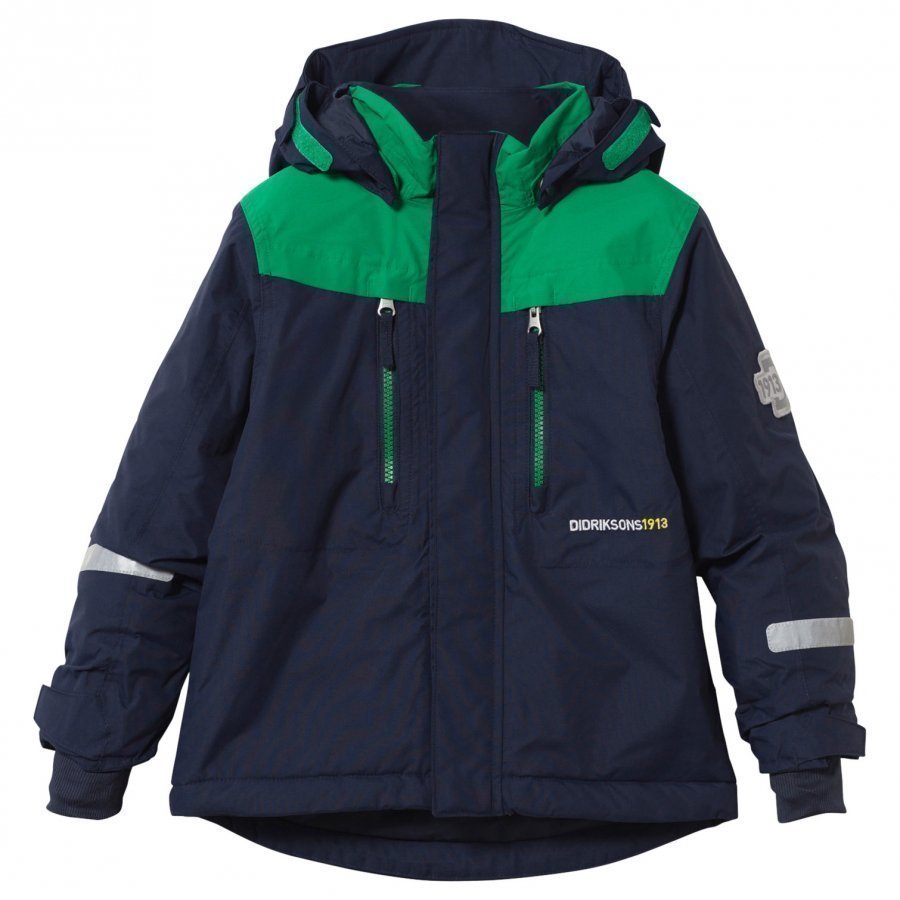 Didriksons Hamres Kid's Jacket Navy Toppatakki