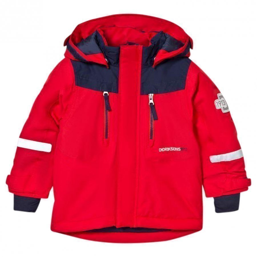 Didriksons Hamres Kid's Jacket Tomato Red Toppatakki