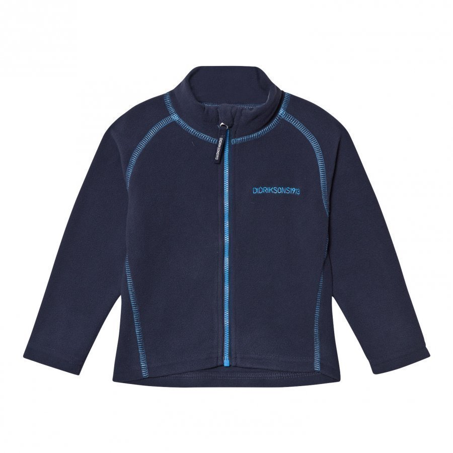 Didriksons Monte Kids Fleece Jacket Navy Fleece Takki