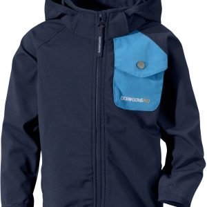 Didriksons Otego Kid's Jacket Softshell Takki Navy