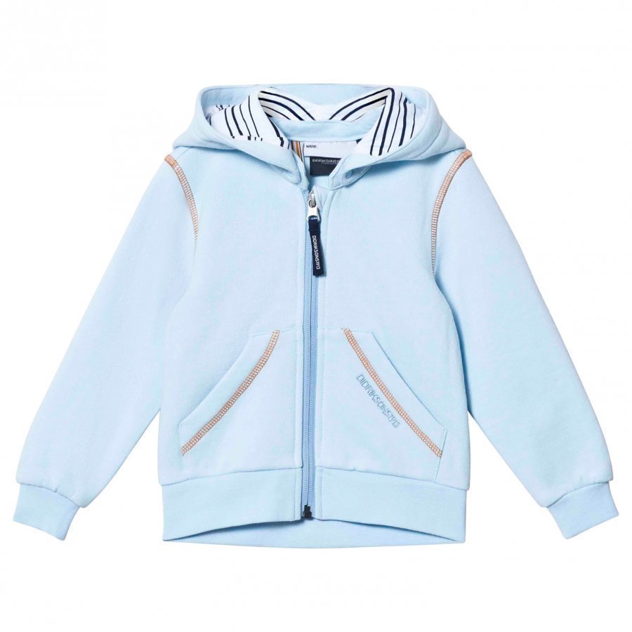 Didriksons Plankton Kids Hoodie Clear Blue Huppari