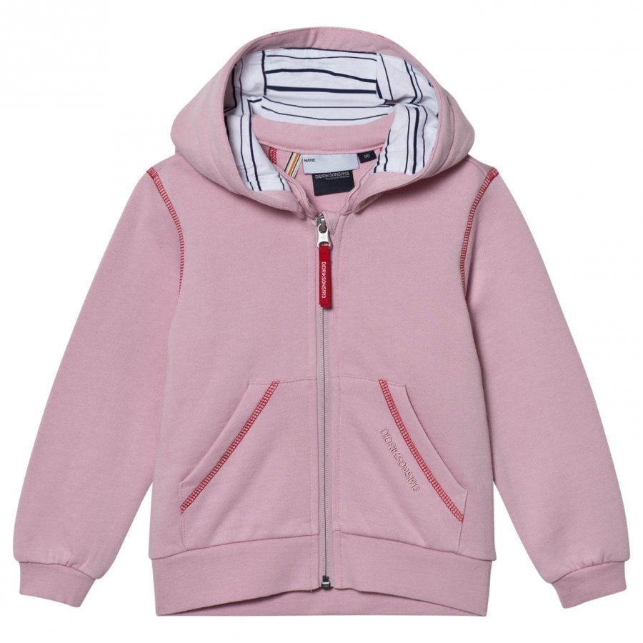 Didriksons Plankton Kids Hoodie Dusty Pink Huppari