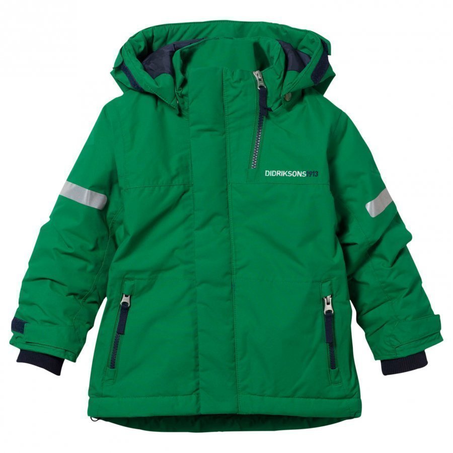 Didriksons Rovda Kid's Jacket Jello Green Toppatakki