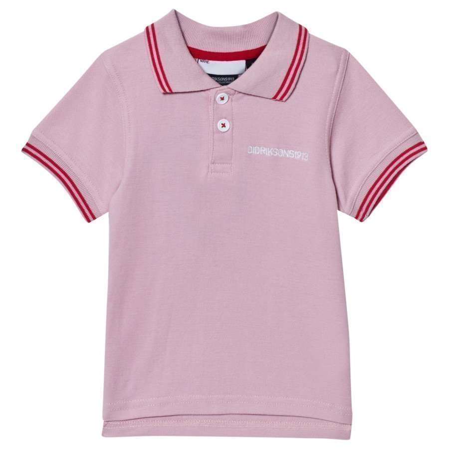 Didriksons Räkan Kids Polo Dusty Pink Pikeepaita