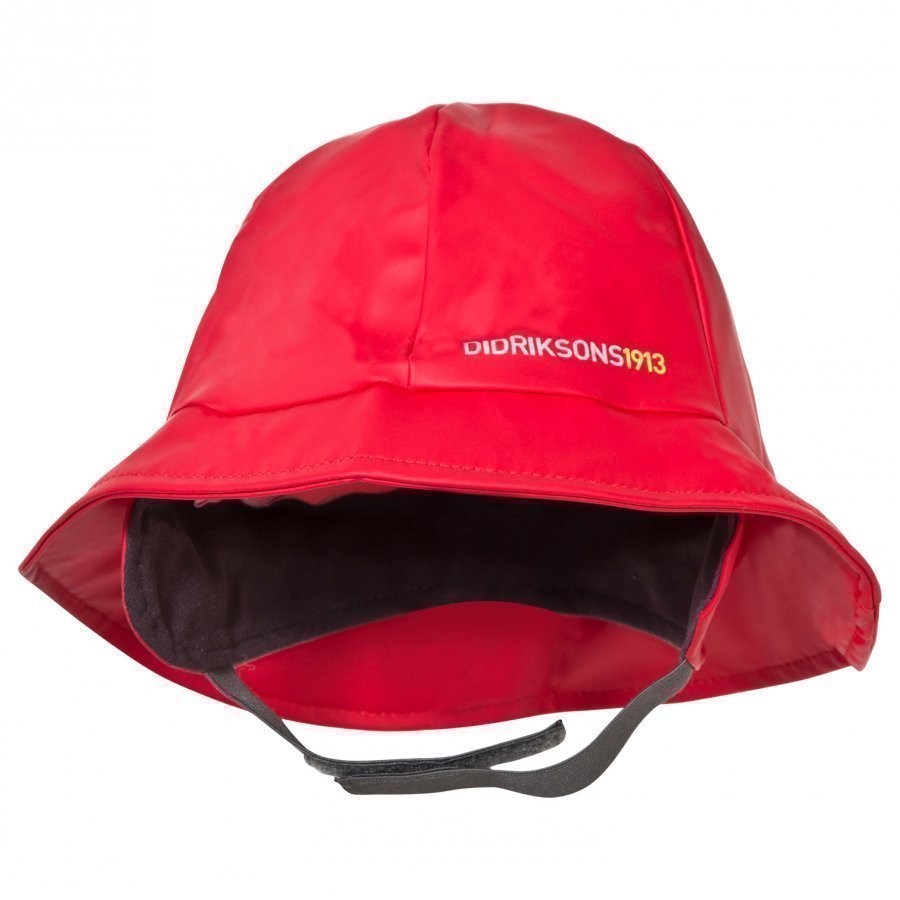 Didriksons Southwest Kid's Rain Hat Flag Red Sadehattu