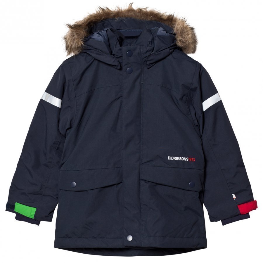 Didriksons Storlien Kids Jacket Navy Toppatakki