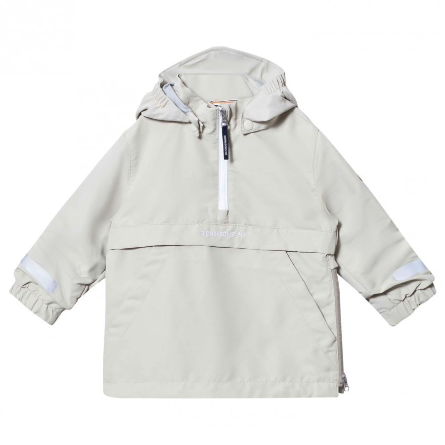 Didriksons Sälen Kids Anorak Light Khaki Kuoritakki