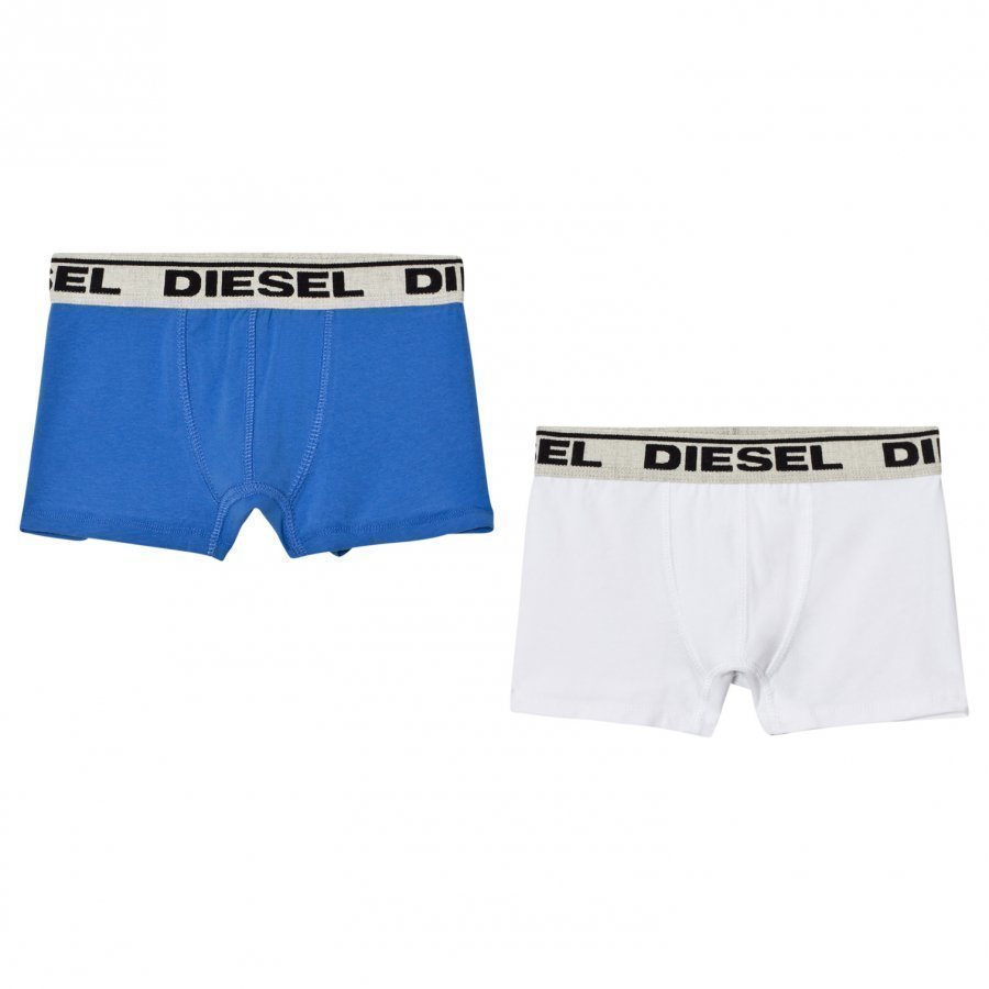 Diesel 2 Pack Blue White Trunks Bokserit