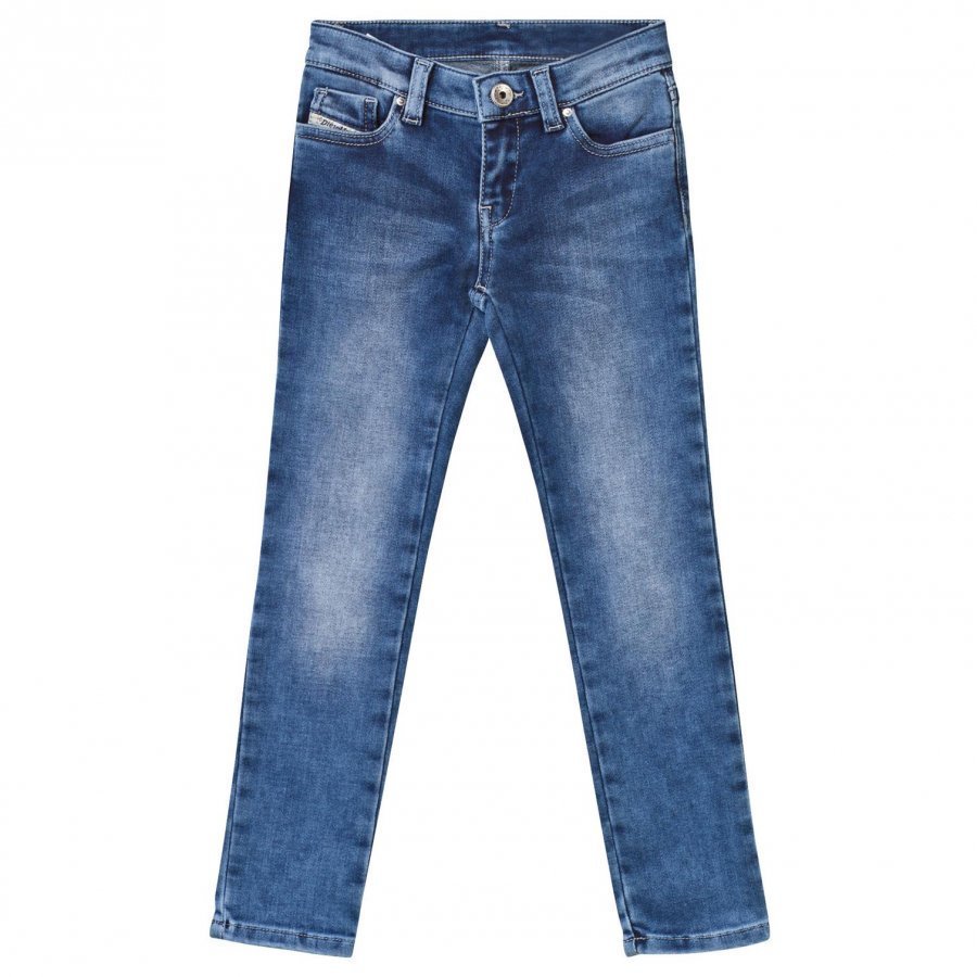 Diesel Blue Mid Wash Skinzee Low Skinny Jeans Farkut