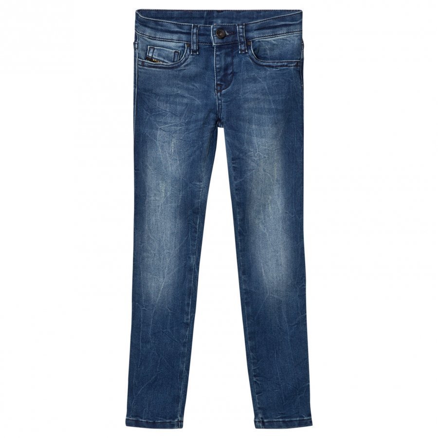 Diesel Blue Washed 5 Pocket Skinzee Low Jeans Farkut