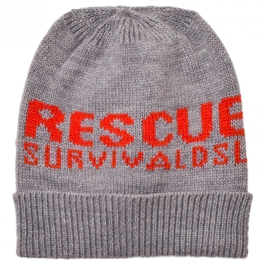 Diesel Grey Diesel Print Beanie Pipo