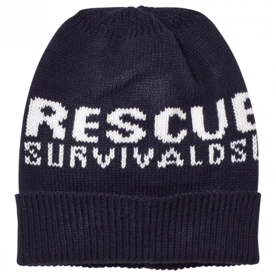 Diesel Navy Diesel Print Beanie Pipo