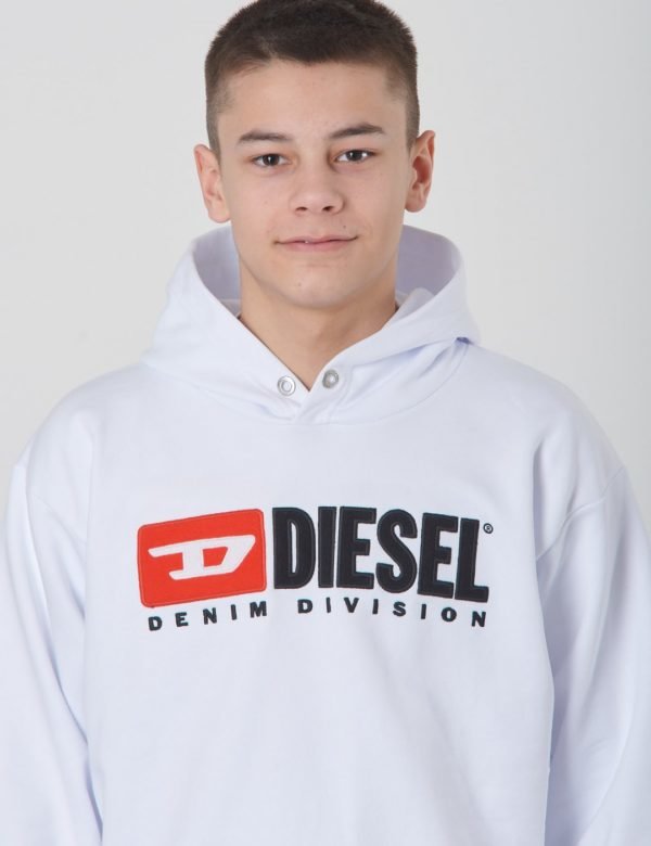Diesel Sdivision Over Sweat Shirt Huppari Valkoinen