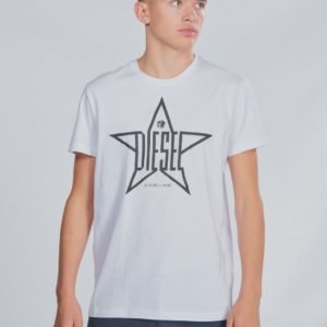 Diesel Tdiegoyh T Shirt T-Paita Valkoinen