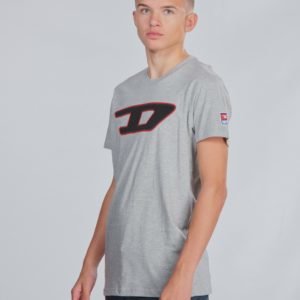 Diesel Tjustdivision D T Shirt T-Paita Harmaa