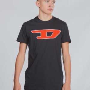 Diesel Tjustdivision D T Shirt T-Paita Musta