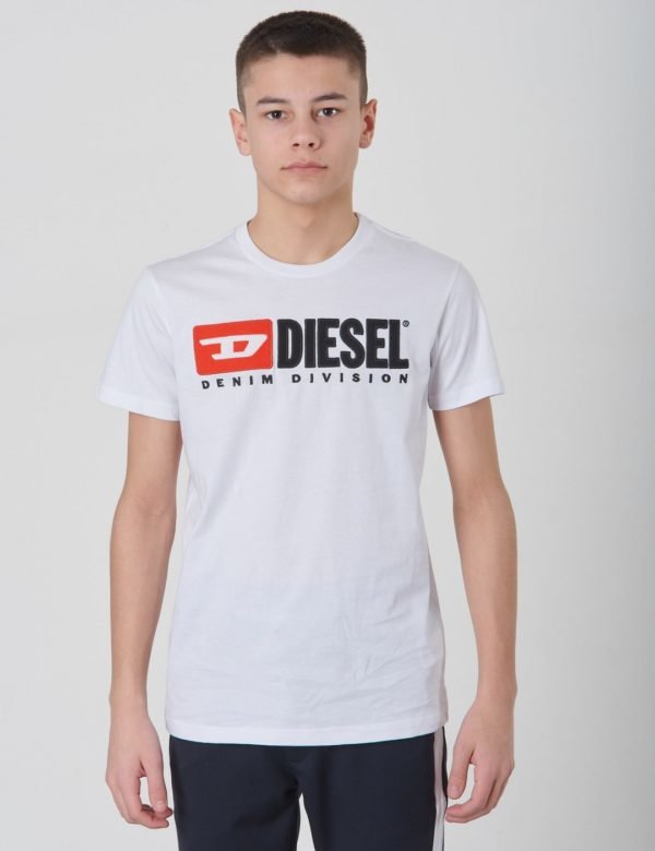 Diesel Tjustdivision T Shirt T-Paita Valkoinen