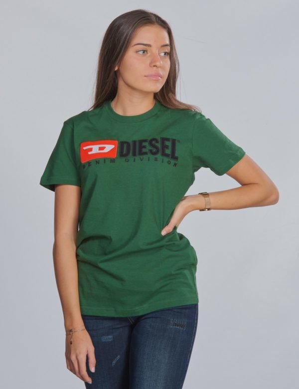 Diesel Tjustdivision T Shirt T-Paita Vihreä