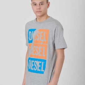 Diesel Tjustzc Over T Shirt T-Paita Harmaa