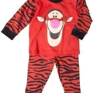 Disney Nalle Puh Pyjama Tikru Vauvan Orange/Black