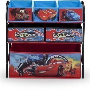 Disney Pixar Cars Säilytyshylly 6 laatikkoa Metallia