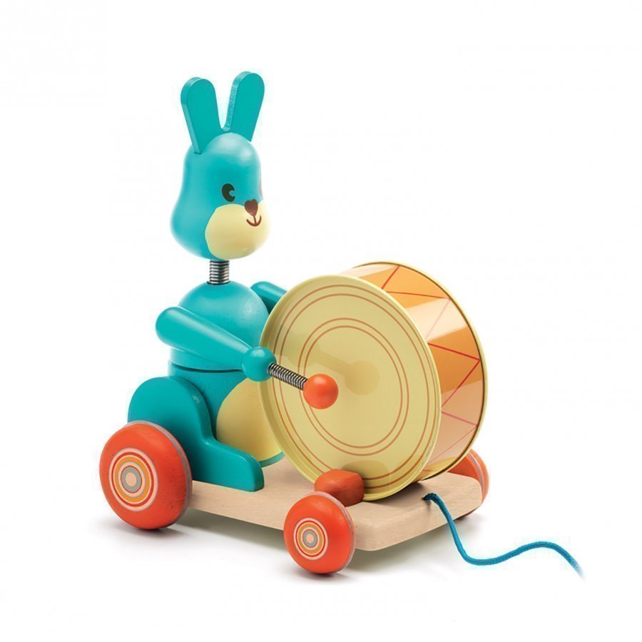 Djeco Bunny Boum Pull Along Toy Vetolelu