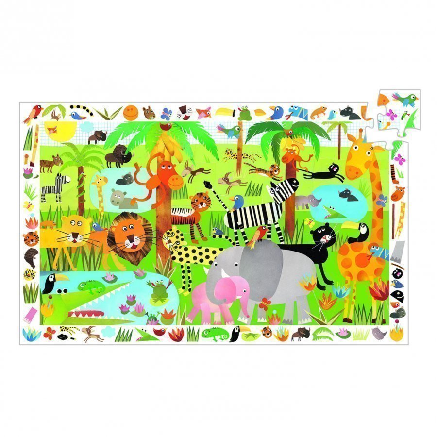 Djeco Jungle Observation Puzzle 35 Pcs Palapeli