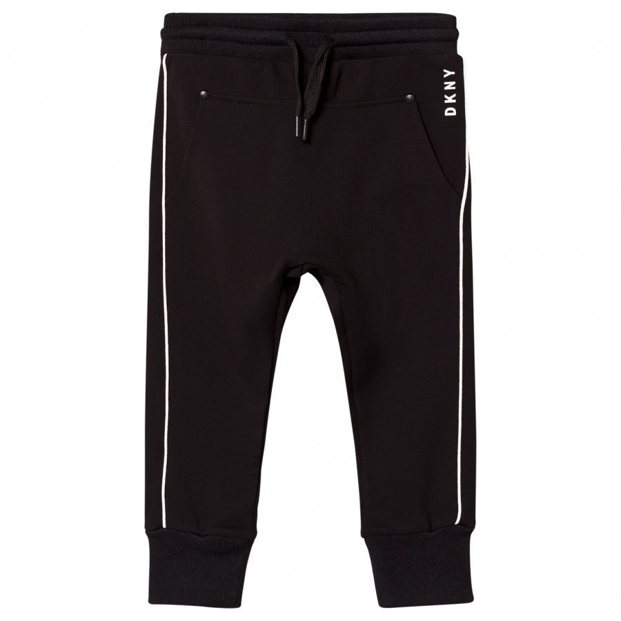 Dkny Black And White Branded Track Pants Verryttelyhousut