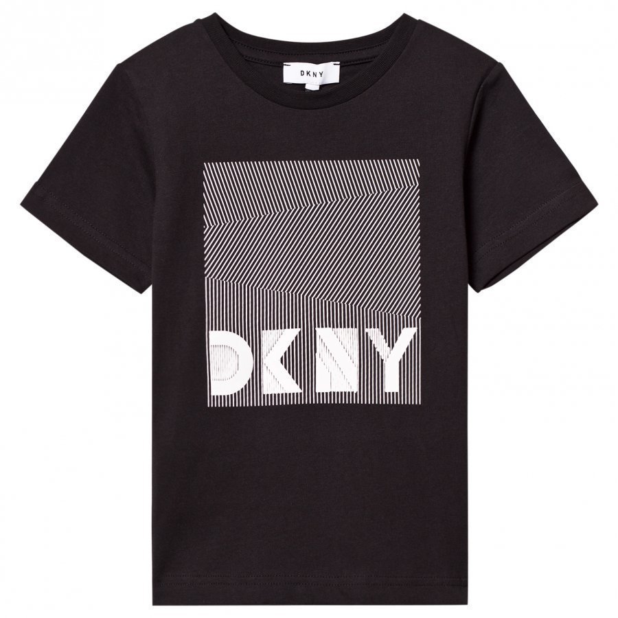 Dkny Black Branded Graphic Tee T-Paita