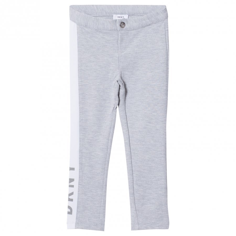 Dkny Grey Jersey Branded Slim Sweat Pants Verryttelyhousut