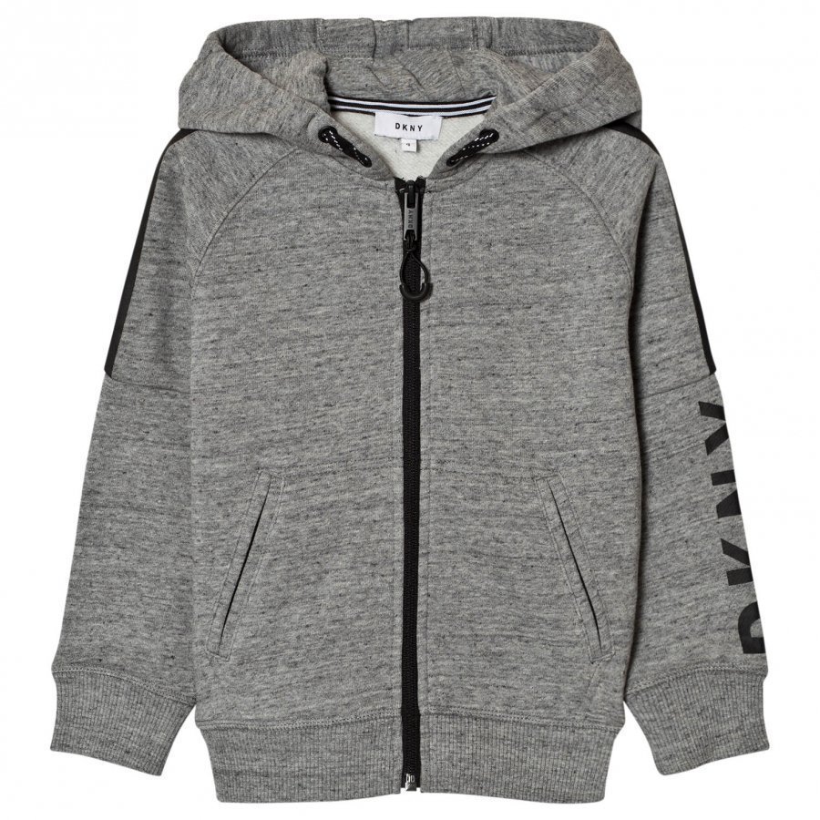 Dkny Grey Marl Branded Hoody Huppari