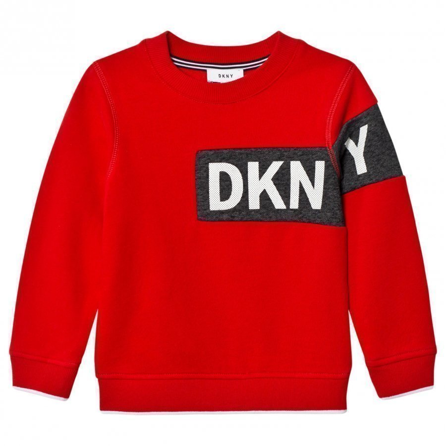 Dkny Red Branded Sweatshirt Oloasun Paita