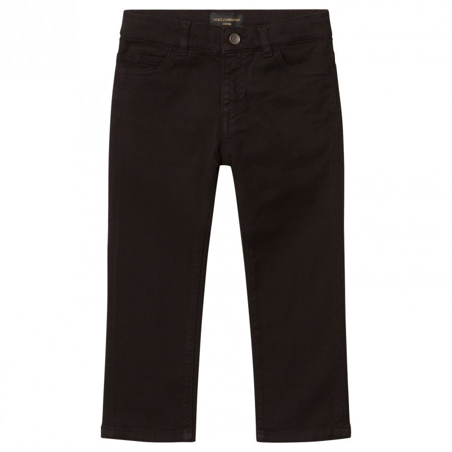 Dolce & Gabbana Black Jeans With Muscial Note Applique Farkut