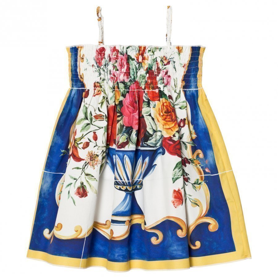 Dolce & Gabbana Multi Floral Print Strappy Dress Mekko