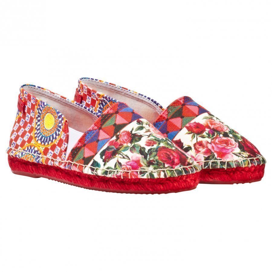 Dolce & Gabbana Multi Majolica Print Espadrille Espadrillot