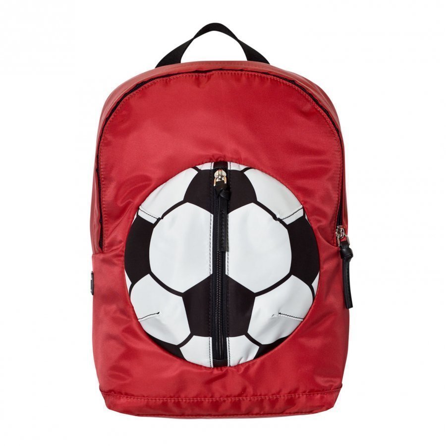 Dolce & Gabbana Red Football Backpack With Branded Plaque Reppu