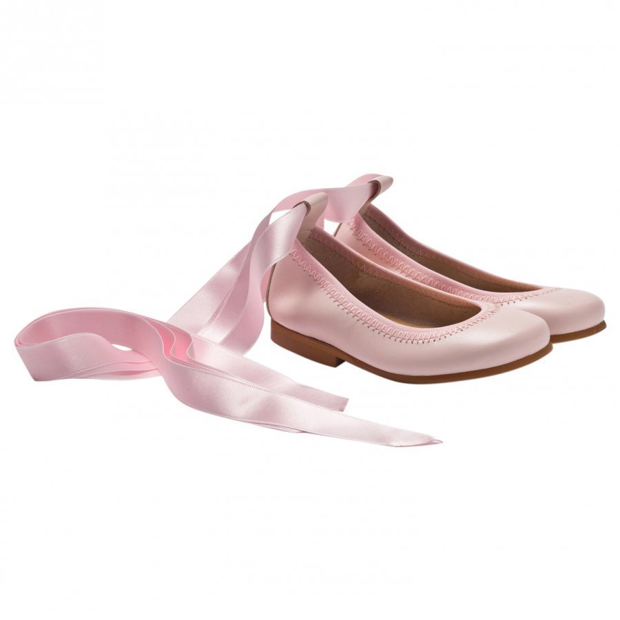 Dolly By Le Petit Tom Ballerina Light Pink Leather Ballerinat