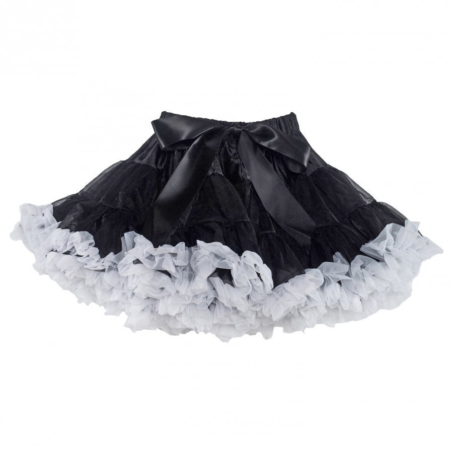 Dolly By Le Petit Tom Black Beauty Pettiskirt Black/White Midihame