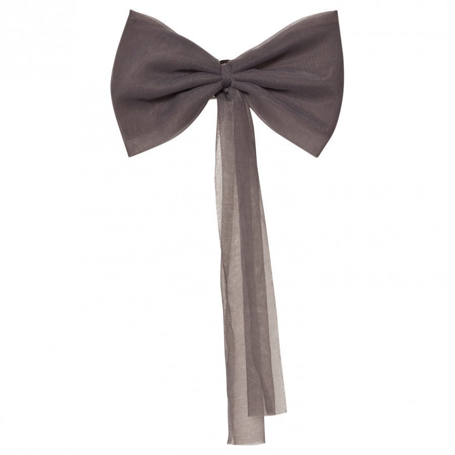 Dolly By Le Petit Tom Chiffon Hair Bow Dark Grey Hiusnauha