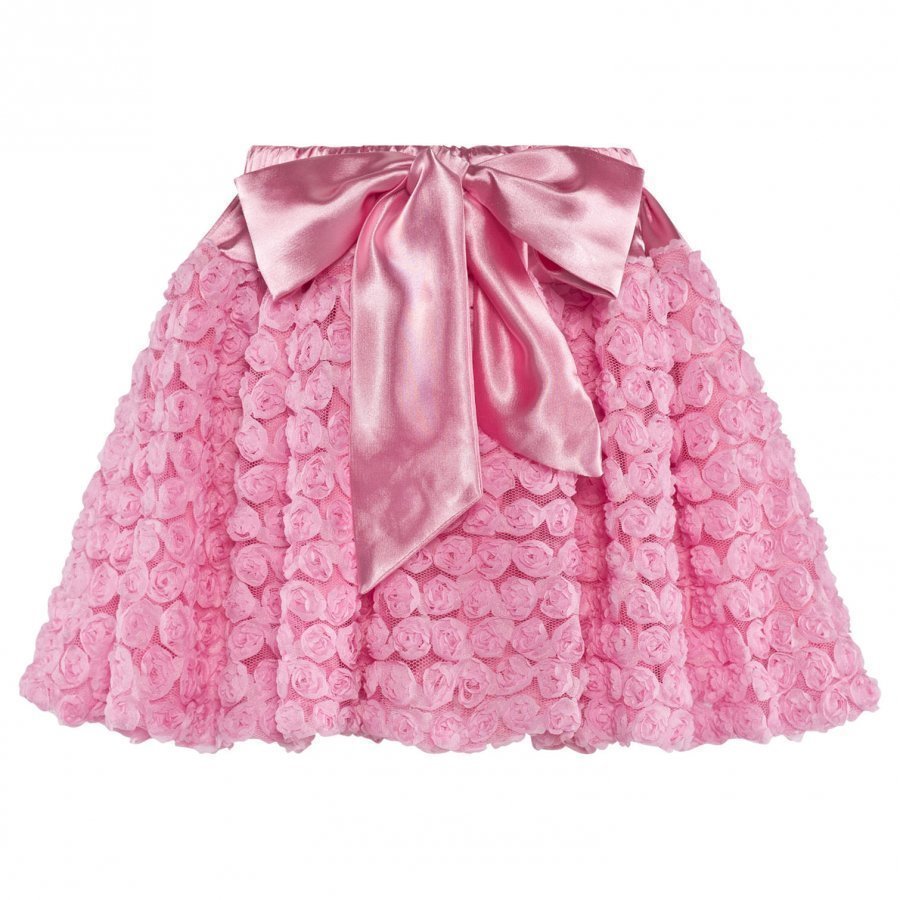 Dolly By Le Petit Tom Dolly Rosettes Balloon Skirt Pink Midihame