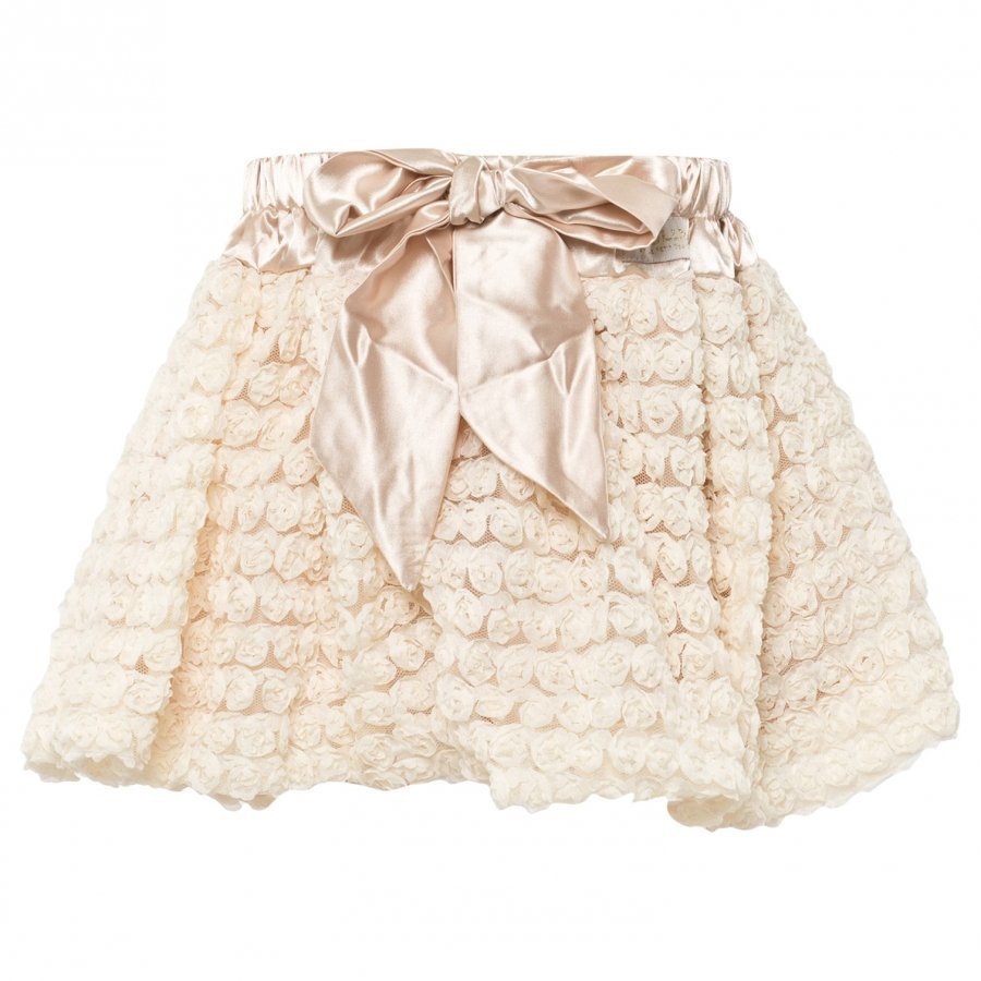 Dolly By Le Petit Tom Rosettes Balloon Skirt Cream Midihame