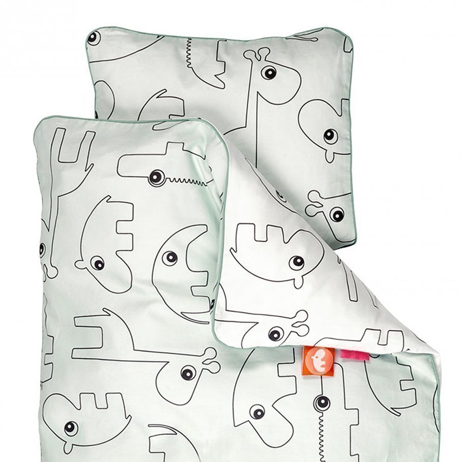 Done By Deer Contour Baby Bedlinen Blue Pussilakanasetti