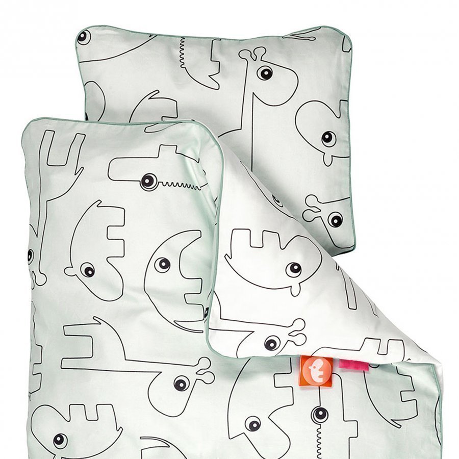 Done By Deer Contour Junior Bedlinen Blue Pussilakanasetti