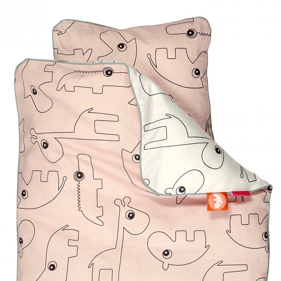 Done By Deer Contour Junior Bedlinen Powder Pussilakanasetti