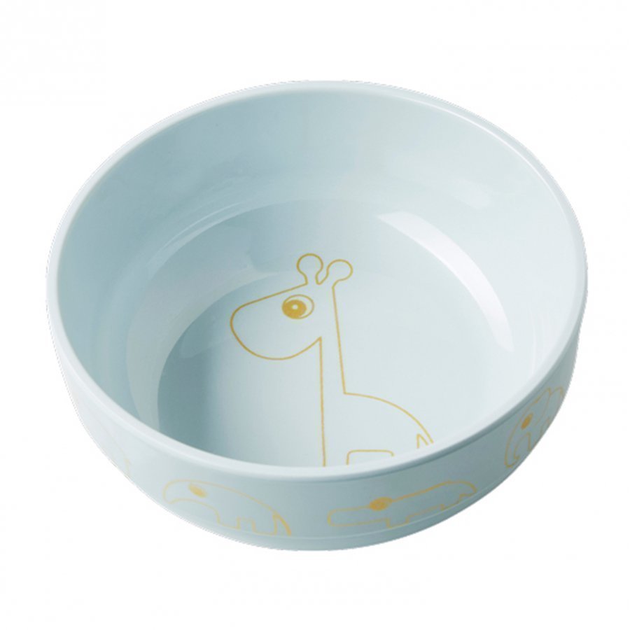 Done By Deer Contour Yummy Bowl Gold/Blue Kulho