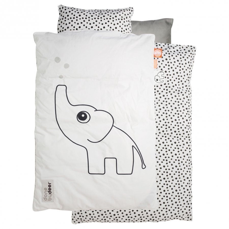 Done By Deer Elphee Baby Bedlinen White Vuodesetti