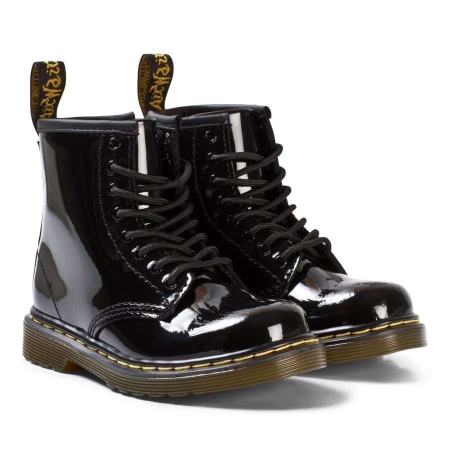 Dr. Martens Black Patent Lamper Brooklee/Delaney Boots Nilkkurit