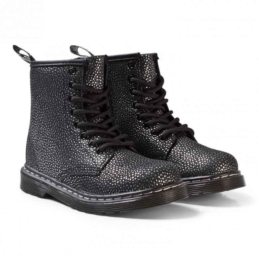 Dr. Martens Black/Silver Pebble Delaney Metallic Boots Nilkkurit