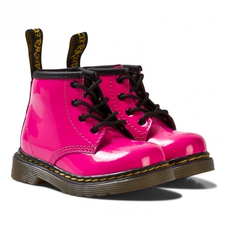 Dr. Martens Pink Infant Brooklee B Patent Boots Nilkkurit